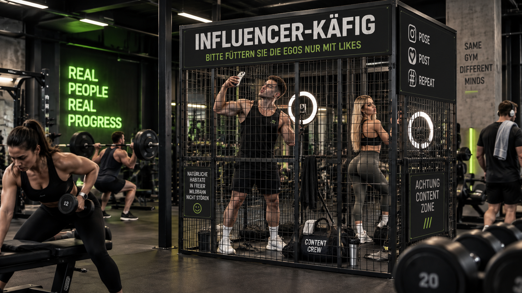 Influencer im Gym